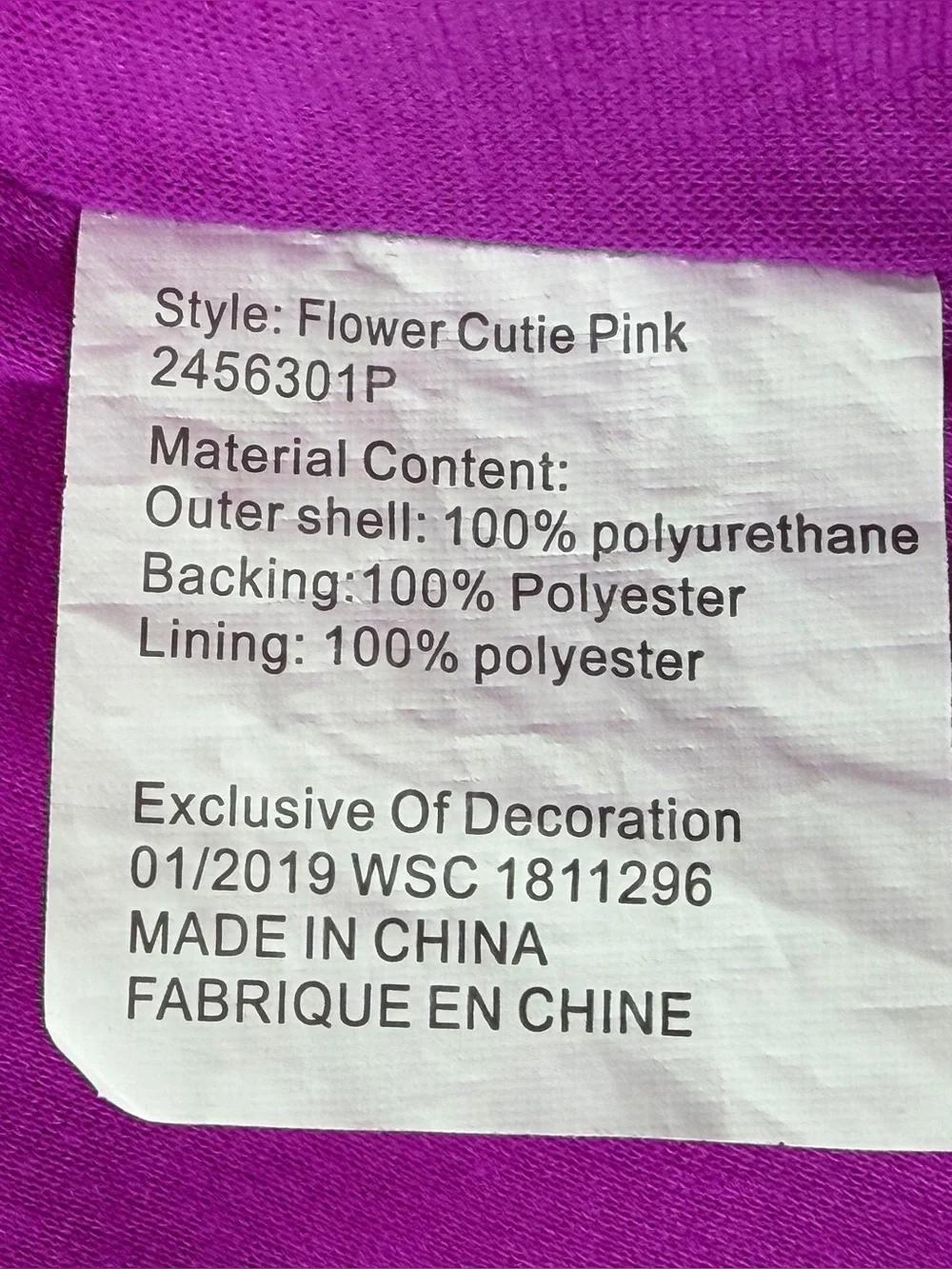 Western Chief Flower Cutie Rain Coat Size 4T Girls'